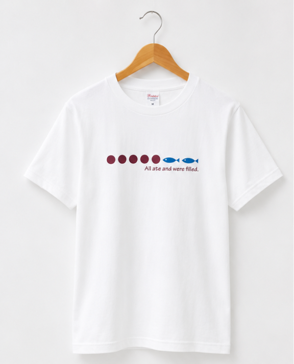 峯田敏幸さんデザインＴシャツ（パンと魚）