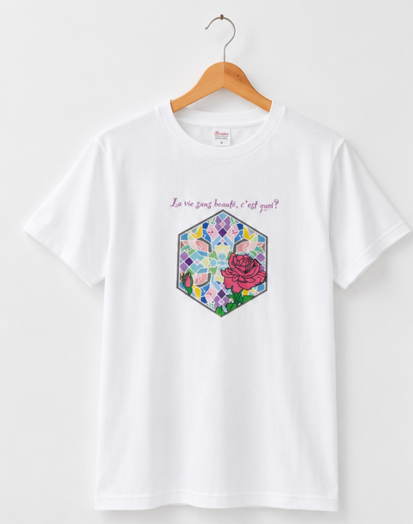 峯田敏幸さんデザインＴシャツ（バラ）