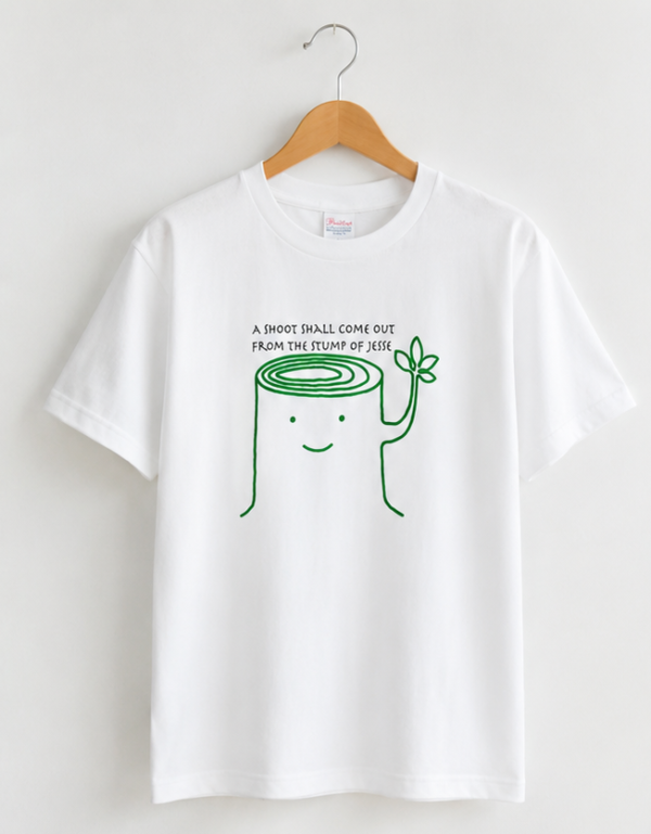 峯田敏幸さんデザインＴシャツ（切り株）