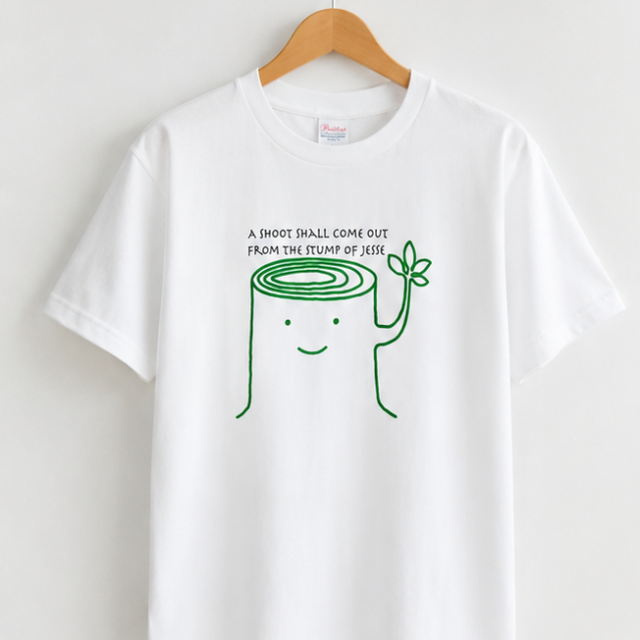 峯田敏幸さんデザインＴシャツ（切り株）